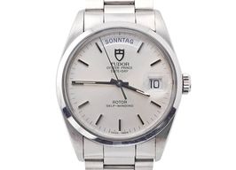 Tudor Prince Date Day 94500 (Unknown (random serial)) - Silver dial 36 mm Steel case