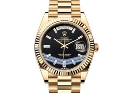 Rolex Day-Date 40 228238-0059 (2024) - Black dial 40 mm Yellow Gold case