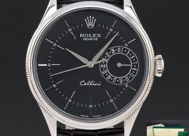 Rolex Cellini Date 50519 (2016) - Zwart wijzerplaat 39mm Witgoud