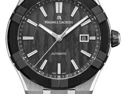 Maurice Lacroix Aikon AC6008-SSL20-330-2 (2026) - Zwart wijzerplaat 43mm Staal