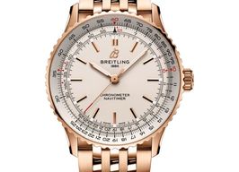 Breitling Navitimer R17329F41G1R1 (2024) - Silver dial 41 mm Red Gold case