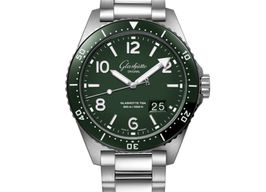 Glashütte Original SeaQ Panorama Date 1-36-13-07-83-70 (2024) - Groen wijzerplaat 43mm Staal