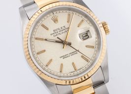 Rolex Datejust 36 16233 (1988) - Geel wijzerplaat 36mm Geelgoud