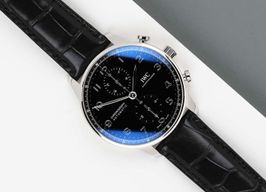 IWC Portuguese Chronograph IW371609 (2024) - Black dial 41 mm Steel case