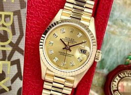 Rolex Lady-Datejust 69178 (1993) - Gold dial 26 mm Yellow Gold case