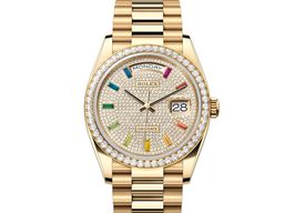 Rolex Day-Date 36 128348RBR-0030 (2024) - Diamond dial 36 mm Yellow Gold case