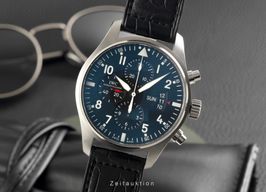 IWC Pilot Chronograph IW377701 (2014) - Zwart wijzerplaat 43mm Staal