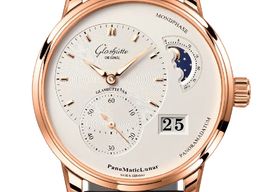 Glashütte Original PanoMaticLunar 1-90-02-45-35-62 (2024) - Silver dial 40 mm Red Gold case