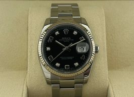 Rolex Oyster Perpetual Date 115234 (2008) - Black dial 34 mm Steel case