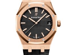 Audemars Piguet Royal Oak Selfwinding 15500OR.OO.D002CR.01 (2025) - Black dial 41 mm Rose Gold case
