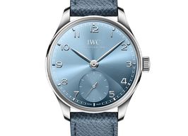 IWC Portuguese Automatic IW358402 (2025) - Blue dial 40 mm White Gold case