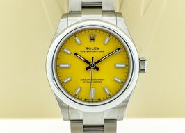 Rolex Oyster Perpetual 31 277200 (2021) - Yellow dial 31 mm Steel case