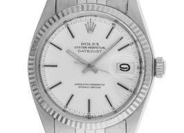 Rolex Datejust 1601 (1972) - Wit wijzerplaat 36mm Staal
