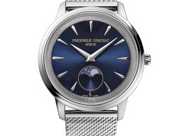 Frederique Constant Classics Moonphase FC-206N3S6B (2025) - Blauw wijzerplaat 37mm Staal