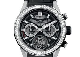TAG Heuer Carrera Heuer-02T CAR5A81.FC6377 (2025) - Transparent dial 45 mm Titanium case