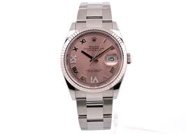 Rolex Datejust 36 126234 (2024) - Roze wijzerplaat 36mm Staal