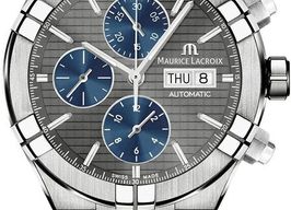 Maurice Lacroix Aikon AI6038-TT032-330-1 (2025) - Grijs wijzerplaat 44mm Titanium