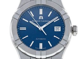 Maurice Lacroix Aikon AI6007-SS002-430-1 (2023) - Blauw wijzerplaat 39mm Staal