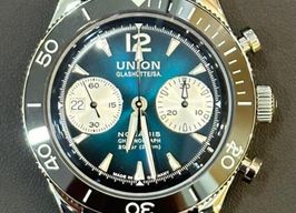 Union Glashütte Noramis Chronograph D012.927.18.057.00 (Onbekend (willekeurig serienummer)) - Blauw wijzerplaat 43mm Staal