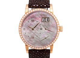 A. Lange & Söhne Little Lange 1 813.043 (Unknown (random serial)) - Black dial 37 mm Rose Gold case