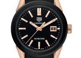 TAG Heuer Carrera Lady WBG1351.FC6418 (2025) - Zwart wijzerplaat 36mm Goud/Staal