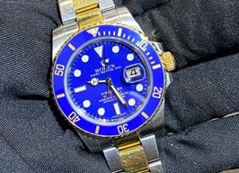 Rolex Submariner Date 116613LB (2012) - Blue dial 40 mm Gold/Steel case