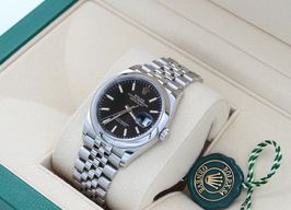 Rolex Datejust 36 126200 (2021) - Black dial 36 mm Steel case