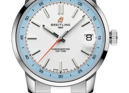 Breitling Top Time AB3113281A1A1 (2026) - Zilver wijzerplaat 38mm Staal