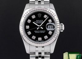 Rolex Lady-Datejust 179174 (2006) - Zwart wijzerplaat 26mm Staal