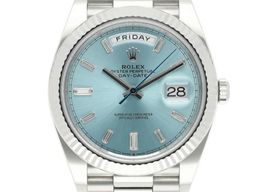Rolex Day-Date 40 228236 (2023) - Blue dial 40 mm Platinum case