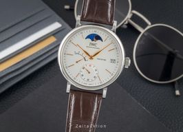 IWC Portofino Hand-Wound IW516401 (Onbekend (willekeurig serienummer)) - Zilver wijzerplaat 45mm Staal