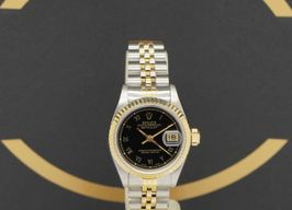 Rolex Lady-Datejust 69173 (1991) - Zwart wijzerplaat 26mm Goud/Staal