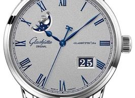 Glashütte Original Senator Excellence 1-36-24-02-02-64 (2026) - Grijs wijzerplaat 40mm Staal