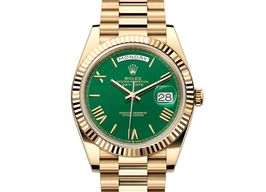 Rolex Day-Date 40 228238-0061 (2024) - Green dial 40 mm Yellow Gold case