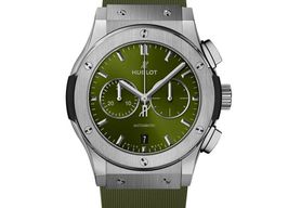 Hublot Classic Fusion Chronograph 541.NX.8970.RX (2025) - Green dial 42 mm Titanium case