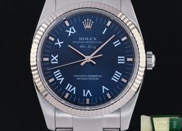 Rolex Air-King 114234 (2008) - Blauw wijzerplaat 34mm Staal