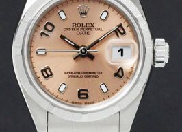 Rolex Oyster Perpetual Lady Date 79190 (2002) - Roze wijzerplaat 26mm Staal