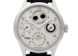 IWC Portuguese Perpetual Calendar IW502111 (2003) - Silver dial 44 mm Platinum case