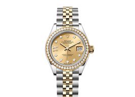 Rolex Lady-Datejust 279383RBR (2025) - Champagne dial 28 mm Gold/Steel case