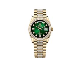 Rolex Day-Date 36 128348RBR (2025) - Groen wijzerplaat 36mm Geelgoud