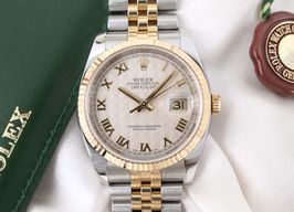 Rolex Datejust 36 116233 (2012) - Beige dial 36 mm Gold/Steel case
