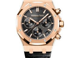 Audemars Piguet Royal Oak Chronograph 26240OR.OO.D002CR.02 (2025) - Black dial 41 mm Rose Gold case