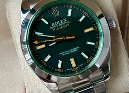 Rolex Milgauss 116400GV (2009) - Black dial 40 mm Steel case