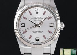 Rolex Air-King 114234 (2008) - Zilver wijzerplaat 34mm Staal