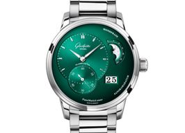 Glashütte Original PanoMaticLunar 1-90-02-13-32-70 (2024) - Green dial 40 mm Steel case