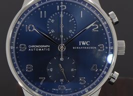 IWC Portuguese Chronograph IW371491 (2019) - Blauw wijzerplaat 41mm Staal