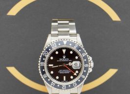 Rolex GMT-Master II 16710 (2001) - Zwart wijzerplaat 40mm Staal