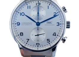 IWC Portuguese Chronograph IW371617 (2022) - Zilver wijzerplaat 41mm Staal