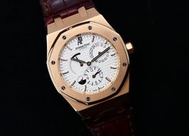 Audemars Piguet Royal Oak Dual Time 26120OR (Onbekend (willekeurig serienummer)) - Zwart wijzerplaat 39mm Roségoud