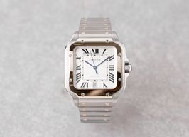 Cartier Santos Galbée W20098D6 (2021) - Wit wijzerplaat 32mm Staal